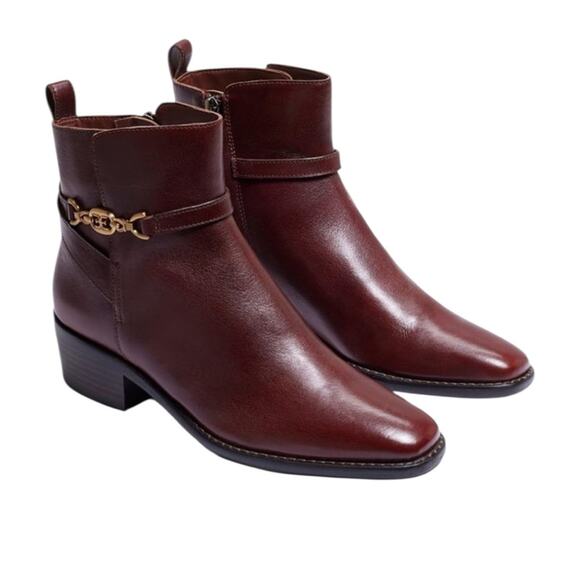 NWOT Sam Edelman Brawley Buckled Ankle Deep Pecan Boots – Sz 9M - Picture 1 of 10